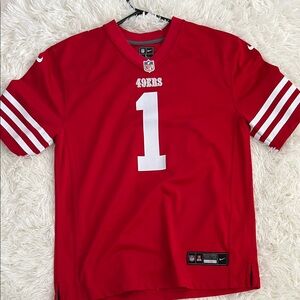 NFL 49ers Red Deebo youth jersey